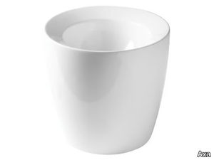 KRACKLITE SEMI FREESTANDING - Round ceramic washbasin _ Axa