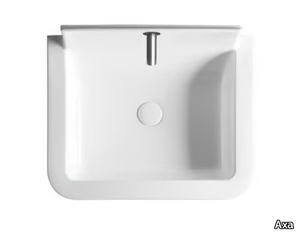 RADICI - Rectangular ceramic washbasin _ Axa