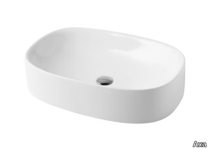 WILD - Countertop rectangular ceramic washbasin _ Axa