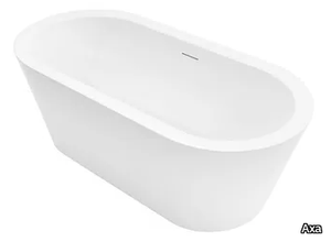 ASSISI - Oval freestanding ceramic bathtub _ Axa