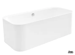 ROMA - Rectangular freestanding ceramic bathtub _ Axa