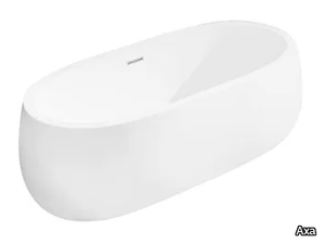 VERONA - Freestanding oval ceramic bathtub _ Axa