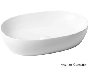 ELEGANCE CIRCLE - Countertop oval washbasin _ Azzurra Ceramica