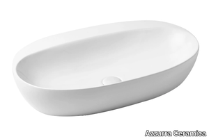 ELEGANCE CIRCLE - Countertop oval washbasin _ Azzurra Ceramica