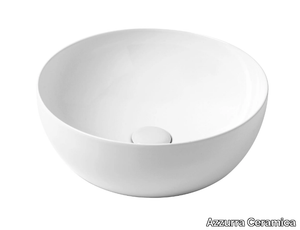 ELEGANCE CIRCLE - Countertop round washbasin _ Azzurra Ceramica