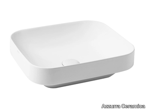 ELEGANCE SOFT - Countertop rectangular washbasin _ Azzurra Ceramica