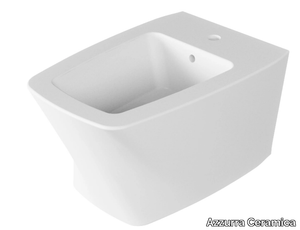 HERA - Wall-hung ceramic bidet with overflow _ Azzurra Ceramica