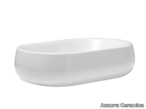 NUVOLA - Countertop oval washbasin _ Azzurra Ceramica