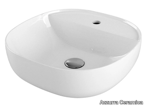 ELEGANCE ZIP - Countertop rectangular ceramic washbasin _ Azzurra Ceramica