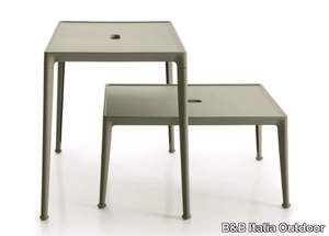 MIRTO OUTDOOR - Rectangular aluminium garden side table _ B&B Italia Outdoor