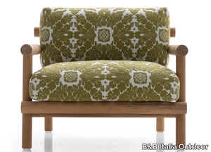 AYANA - Fabric garden armchair with armrests _ B&B Italia Outdoor