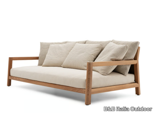 PABLO OUTDOOR - Teak garden sofa _ B&B Italia Outdoor