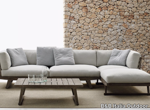 GIO - Sofa with chaise longue _ B&B Italia Outdoor