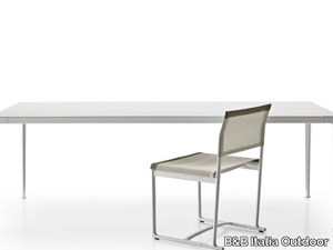 MIRTO OUTDOOR - Rectangular aluminium garden table _ B&B Italia Outdoor