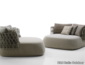 FAT-SOFA OUTDOOR - Upholstered garden armchair _ B&B Italia Outdoor