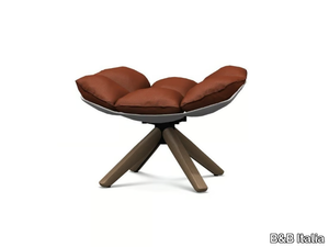 HUSK - Swivel upholstered footstool _ B&B Italia