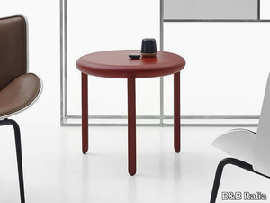 MARU - Round wooden coffee table _ B&B Italia