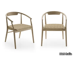 JENS - Rope chair with armrests _ B&B Italia