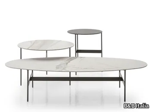 FORMICHE - Low oval porcelain stoneware coffee table _ B&B Italia