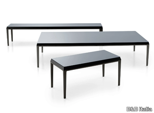 MICHEL - Rectangular glass coffee table _ B&B Italia