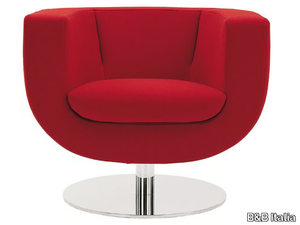 TULIP - Swivel upholstered armchair _ B&B Italia