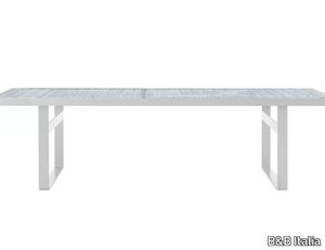 LENS - Rectangular crystal table _ B&B Italia