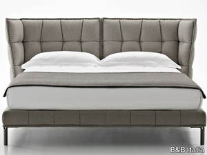 HUSK - Fabric double bed with upholstered headboard _ B&B Italia