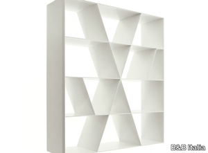 SHELF X - Open double-sided Corian® bookcase _ B&B Italia