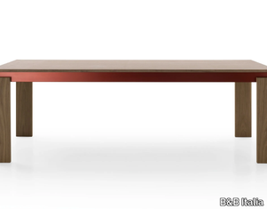 PARALLEL STRUCTURE - Rectangular wooden table _ B&B Italia