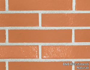 CROMA 11 - Orange Brown for fireplace wall/floor tiles _ B&B Rivestimenti Naturali