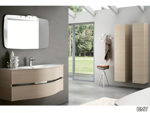 MOON 08 - Wall-mounted vanity unit with cabinets _ BMT