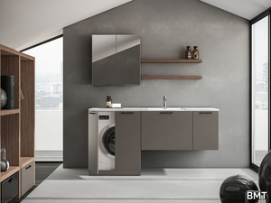 KOSMO 09 - Laundry room cabinet for washing machine with sink _ BMT