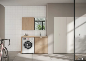 KOSMO 03 - Laundry room cabinet for washing machine with sink _ BMT