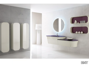 CALYPSO 01 - Wall-mounted vanity unit with mirror _ BMT