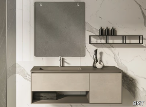 SWING 4.16 - Wall-mounted vanity unit with mirror _ BMT