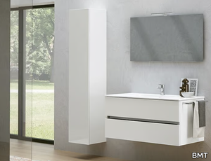 MOON 14 - Wall-mounted vanity unit with cabinets _ BMT