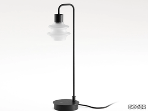 DROP M/50 - LED Borosilicate glass table lamp with fixed arm _ BOVER