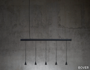 SKYBELL LINEAR - LED dimmable extruded aluminium pendant lamp _ BOVER