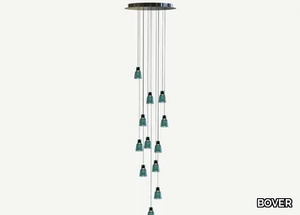 DRIP S/12L - LED Borosilicate glass pendant lamp _ BOVER