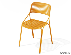 JOS - Aluminium chair open back _ BABEL D