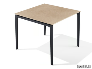 GAO - Square steel table with PaperStone® top _ BABEL D