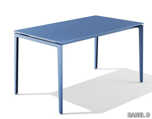 GAO - Rectangular powder coated steel table _ BABEL D