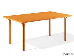 JOS - Rectangular powder coated steel table _ BABEL D