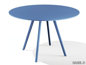 GAO - Round powder coated steel table _ BABEL D