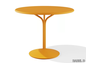 JOS - Round powder coated steel table _ BABEL D