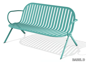 MELIK - Powder coated steel small sofa _ BABEL D