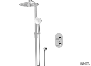 PROFILE B46 - Thermostatic shower set with overhead shower _ BARIL