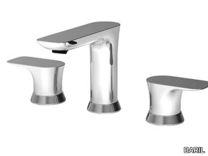 SENS B45 - Countertop 3 hole washbasin tap with pop up waste _ BARIL