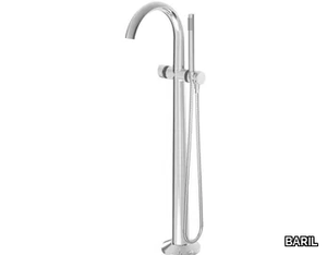 FLORA B47 - 1 hole floor standing bathtub mixer with hand shower _ BARIL