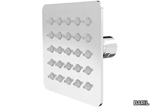 TET-0414-01 - Square ceiling mounted stainless steel overhead shower _ BARIL